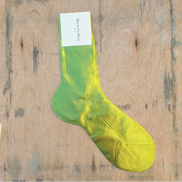 Maria La Rosa laminuotos šilko kojinės  Maria La Rosa laminuotos šilko kojinės